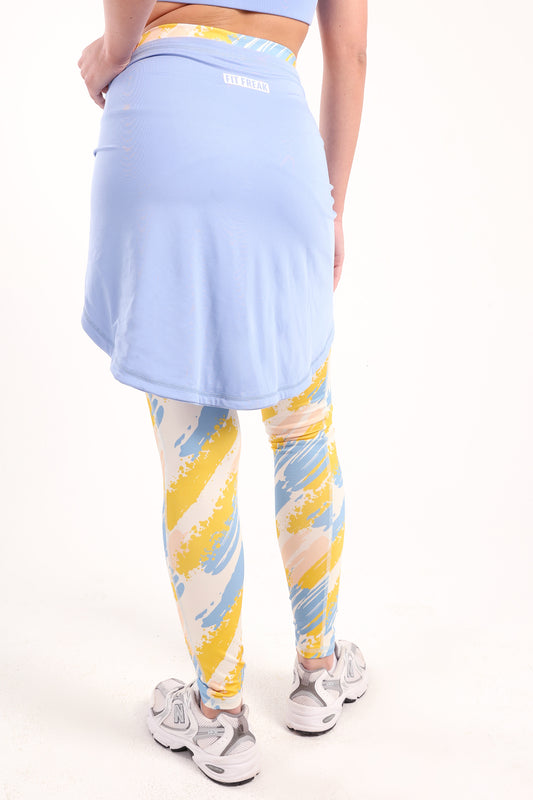 Sky Blue Hip Cover With Sleeves