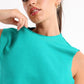 Green Cropped Sleeveless Sweat