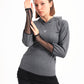 Long Sleeve Mesh Sweatshirt In Dark Gray