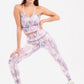 Colorblend Longline Printed Sports Bra - sports bras, support