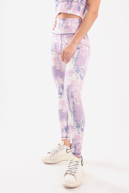 Colorblend Printed Leggings - leggings, basic
