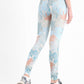 Colorful Palm Seamed Printed Leggings