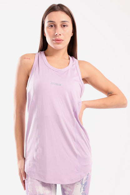 Lilac Sleeveless Top - tops, workout tops