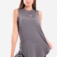 Smoke Grey Round Hem Top