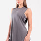 Smoke Grey Round Hem Top