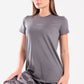 Smoke Grey Running Half Sleeve Top