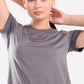 Smoke Grey Running Half Sleeve Top