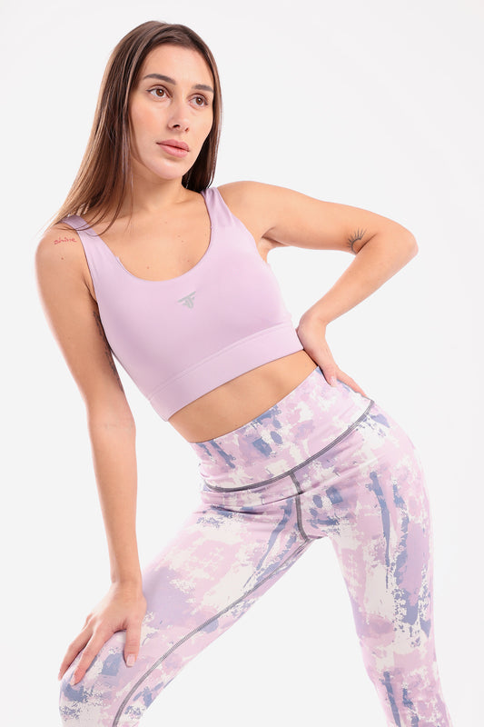 Lilac Molded Cup Sports Bra