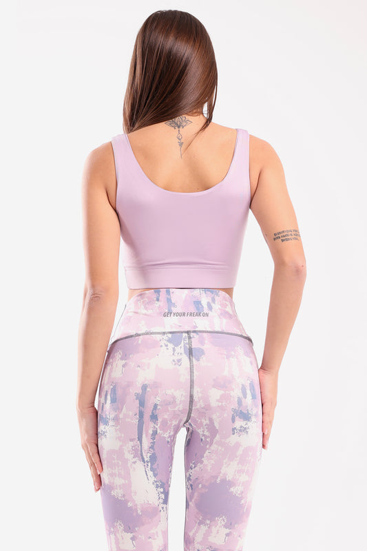 Lilac Molded Cup Sports Bra