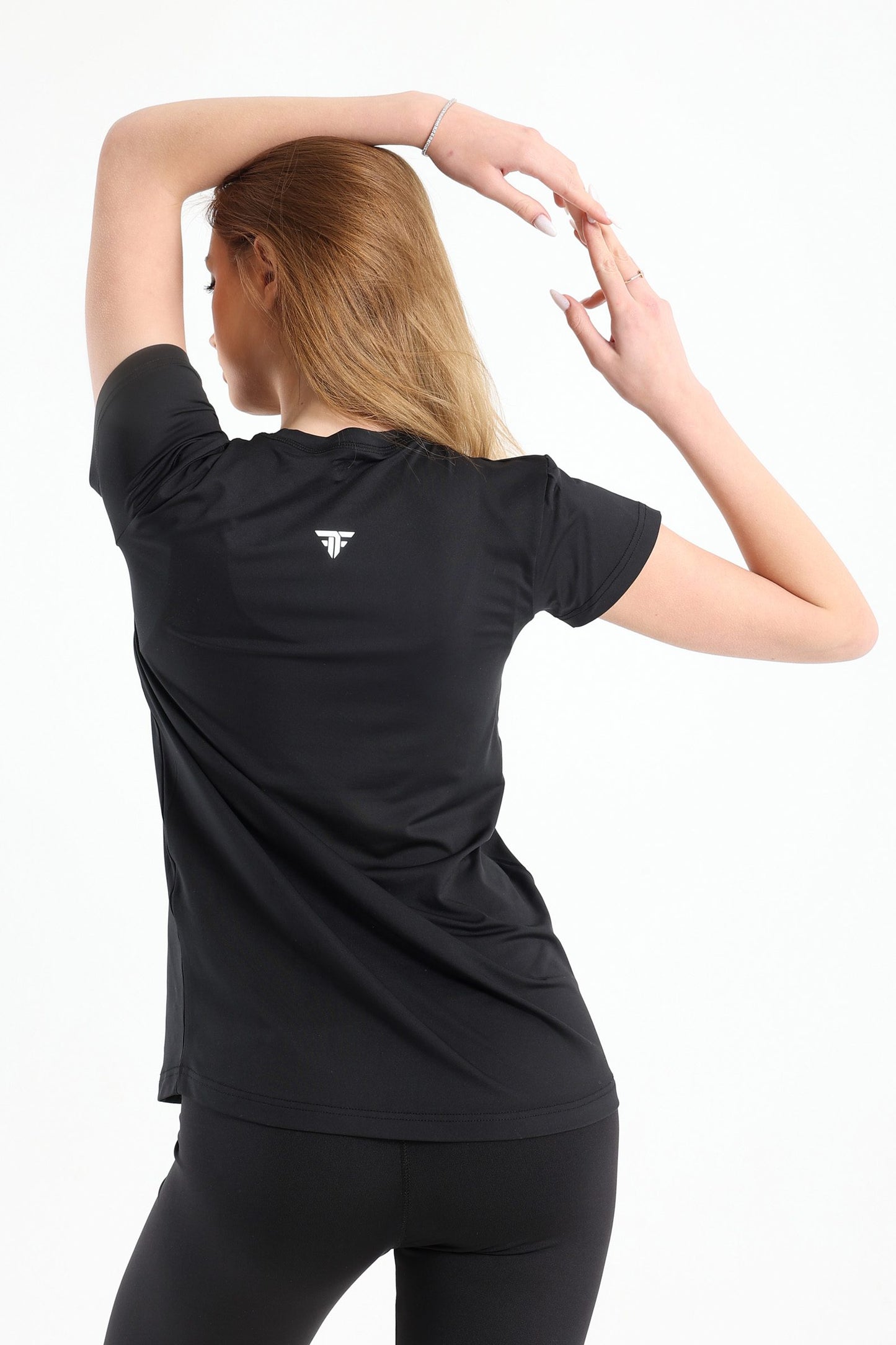 Running Half Sleeve Top In Black