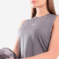 Smoke Grey Round Hem Top