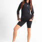 Long Sleeve Mesh Sweatshirt In Black