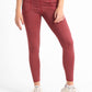 Red Heather Lined Pocket Leggings