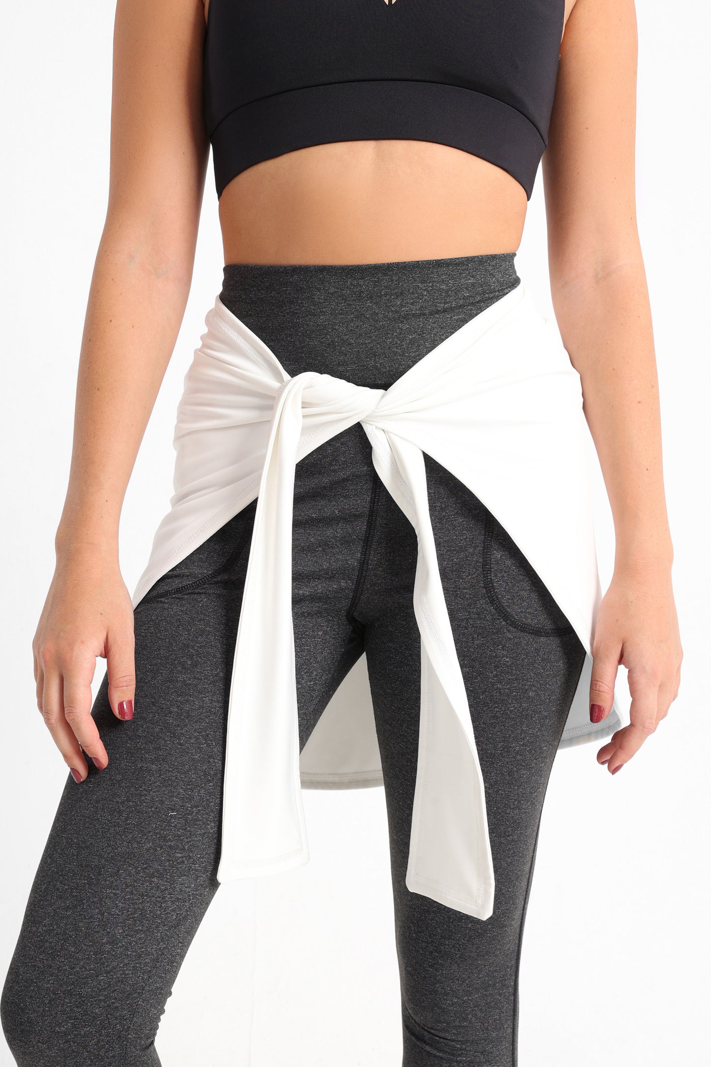 White Hip Cover With Sleeves