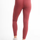 Red Heather Lined Pocket Leggings