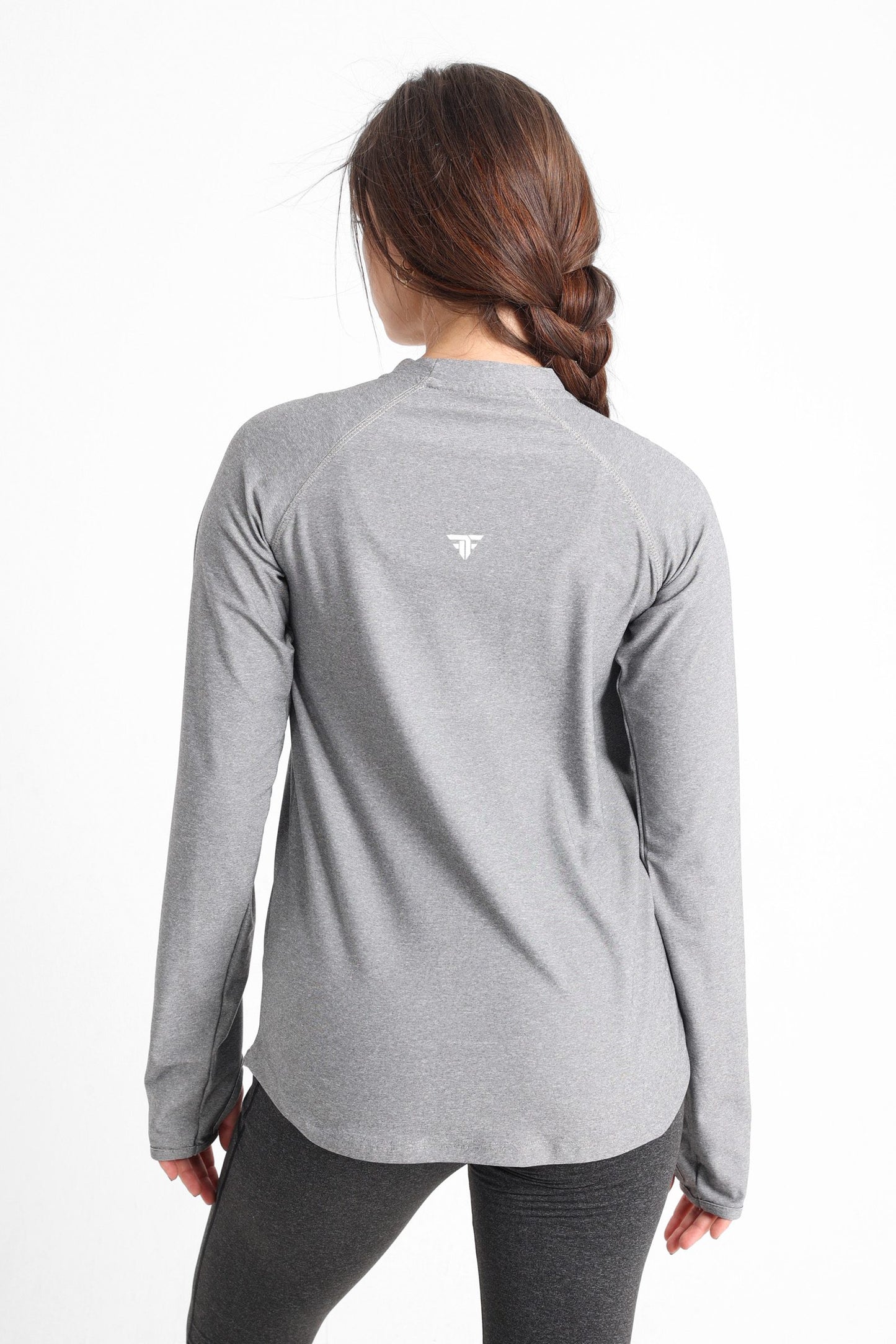 Grey Heather Long Sleeve Top