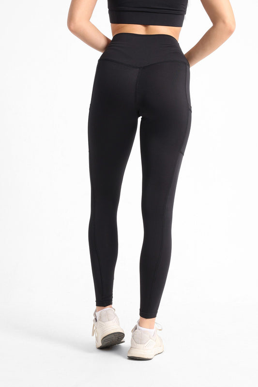 Black Basic Pocket Leggings