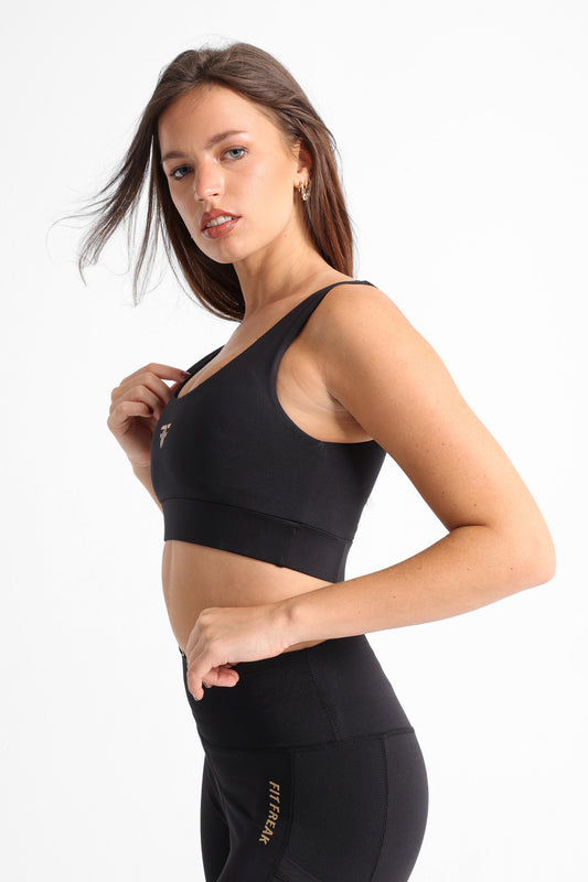 Black Molded Cup Sports Bra