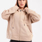 Everyday zipper jacket in beige