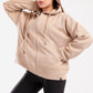 Everyday zipper jacket in beige