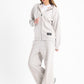 Chill Oversized Zip Up Set In Grey