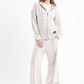 Chill Oversized Zip Up Set In Grey