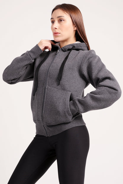 Fit zip up jacket in dark grey - tops, workout tops