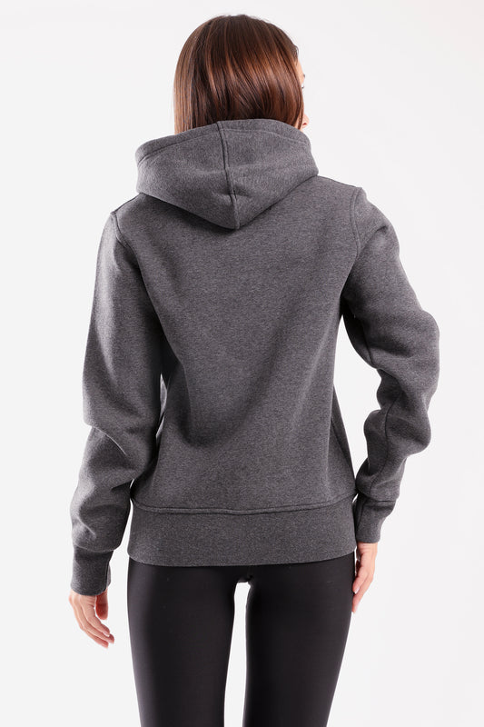 Fit zip up jacket in dark grey