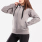 Fit zip up jacket in greige