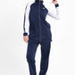 Classic Stand Up Collar Tracksuit In Dark Blue