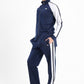 Classic Stand Up Collar Tracksuit In Dark Blue