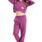 Chill Oversized Piping Set In Purple