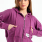 Chill Oversized Piping Set In Purple