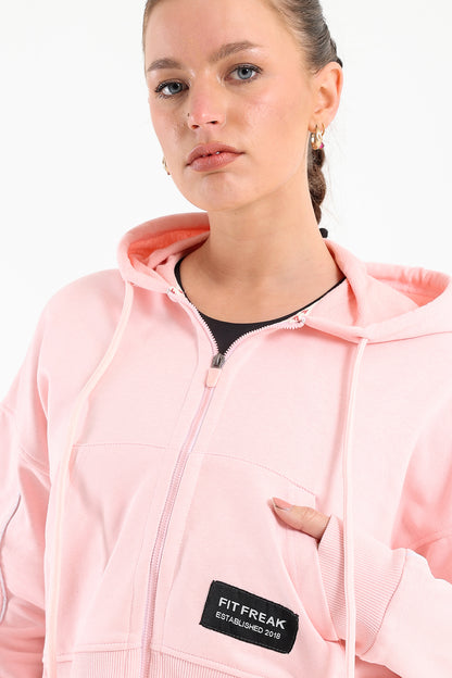 Chill Oversized Piping Set In Light Pink - sets, matching activewear outfits