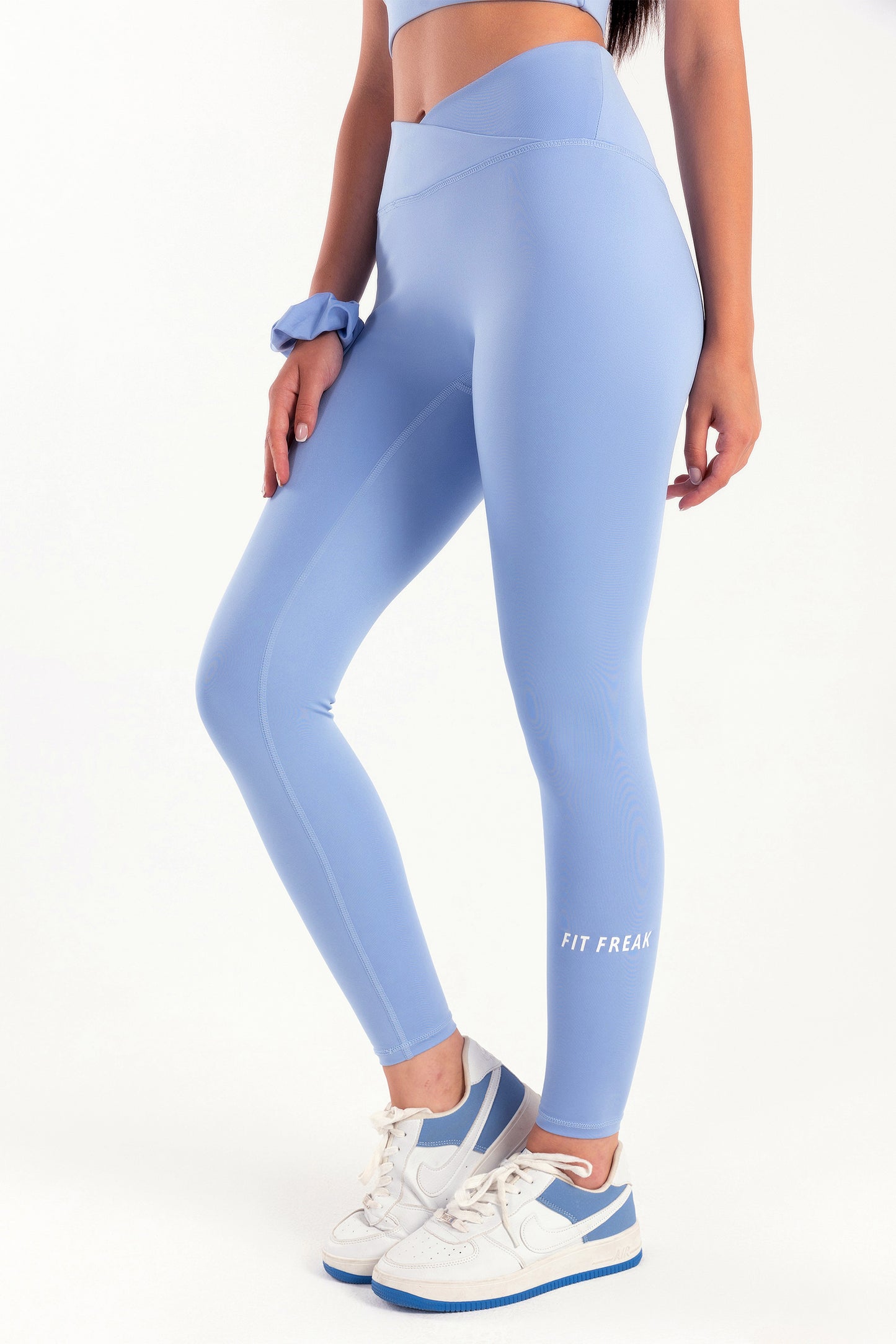 Hybrid Sky Blue Cross Leggings