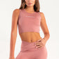 Hybrid Rose Edge Crop Top