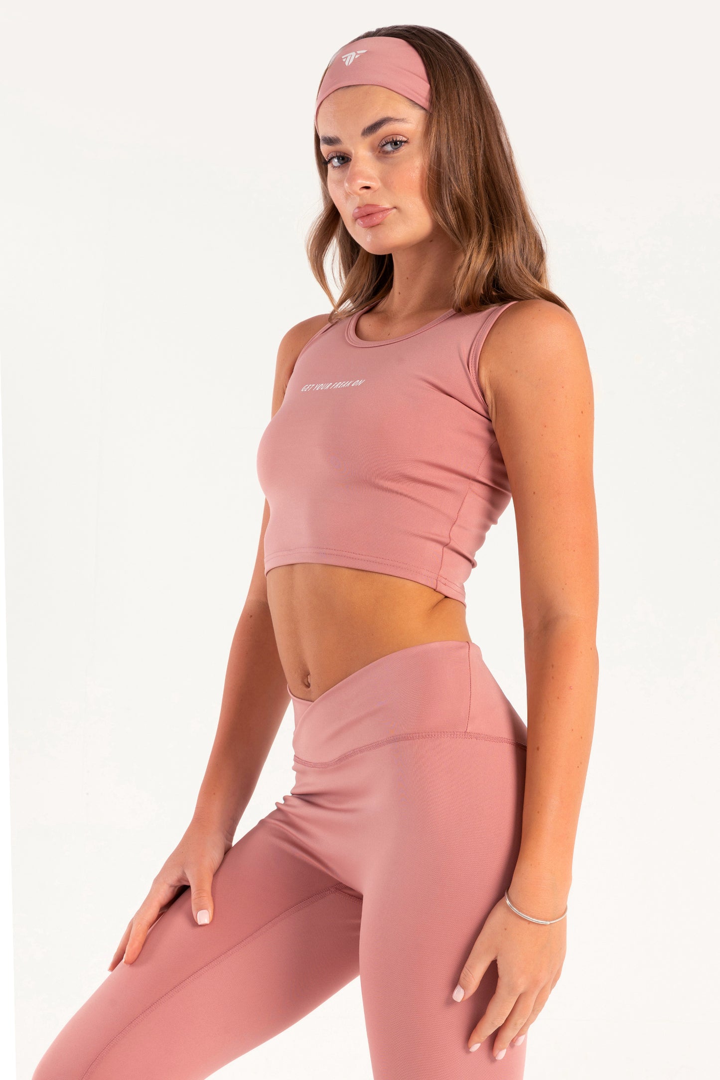 Hybrid Rose Edge Crop Top