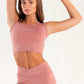 Hybrid Rose Edge Crop Top