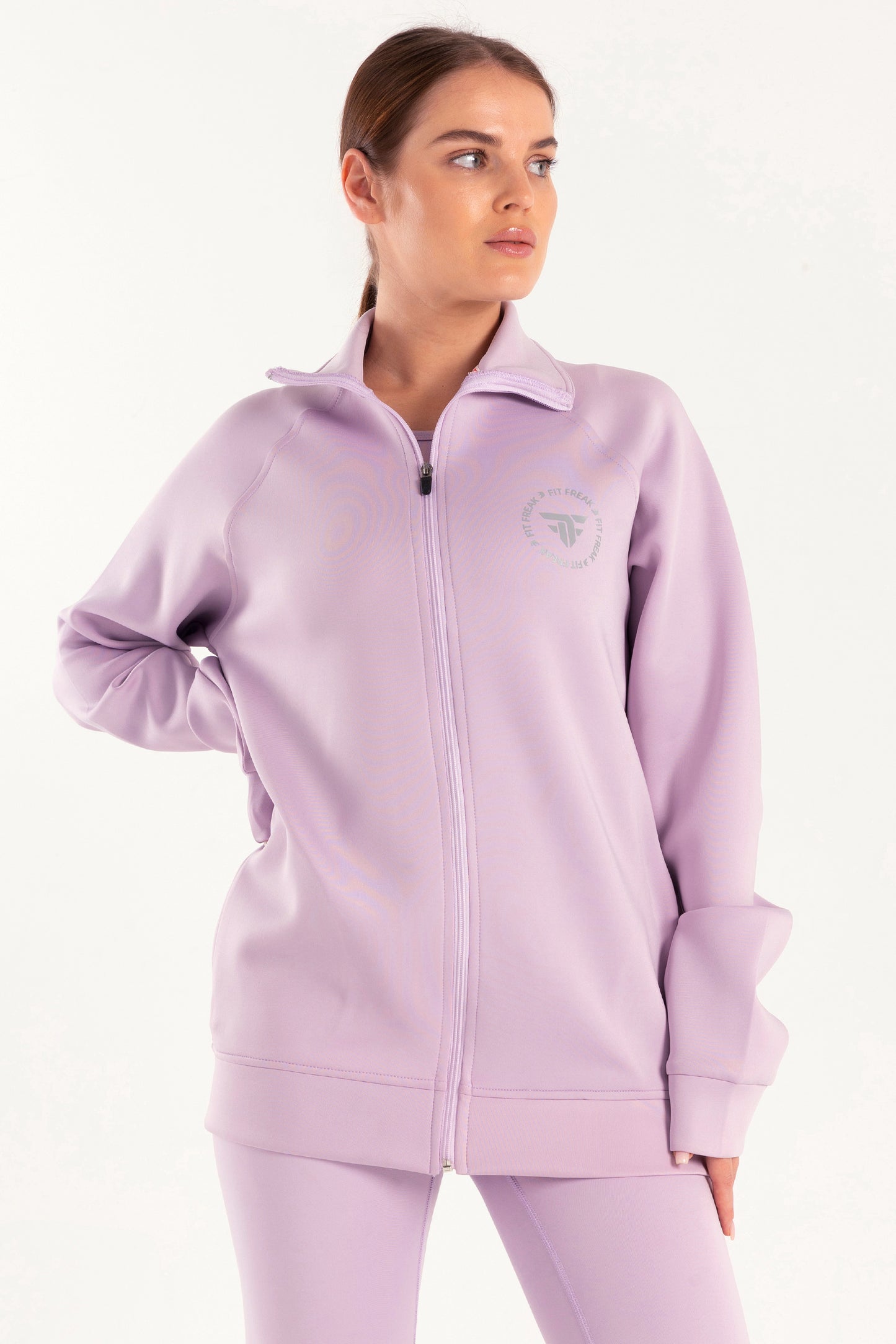 Hybrid Lilac Zip Jacket