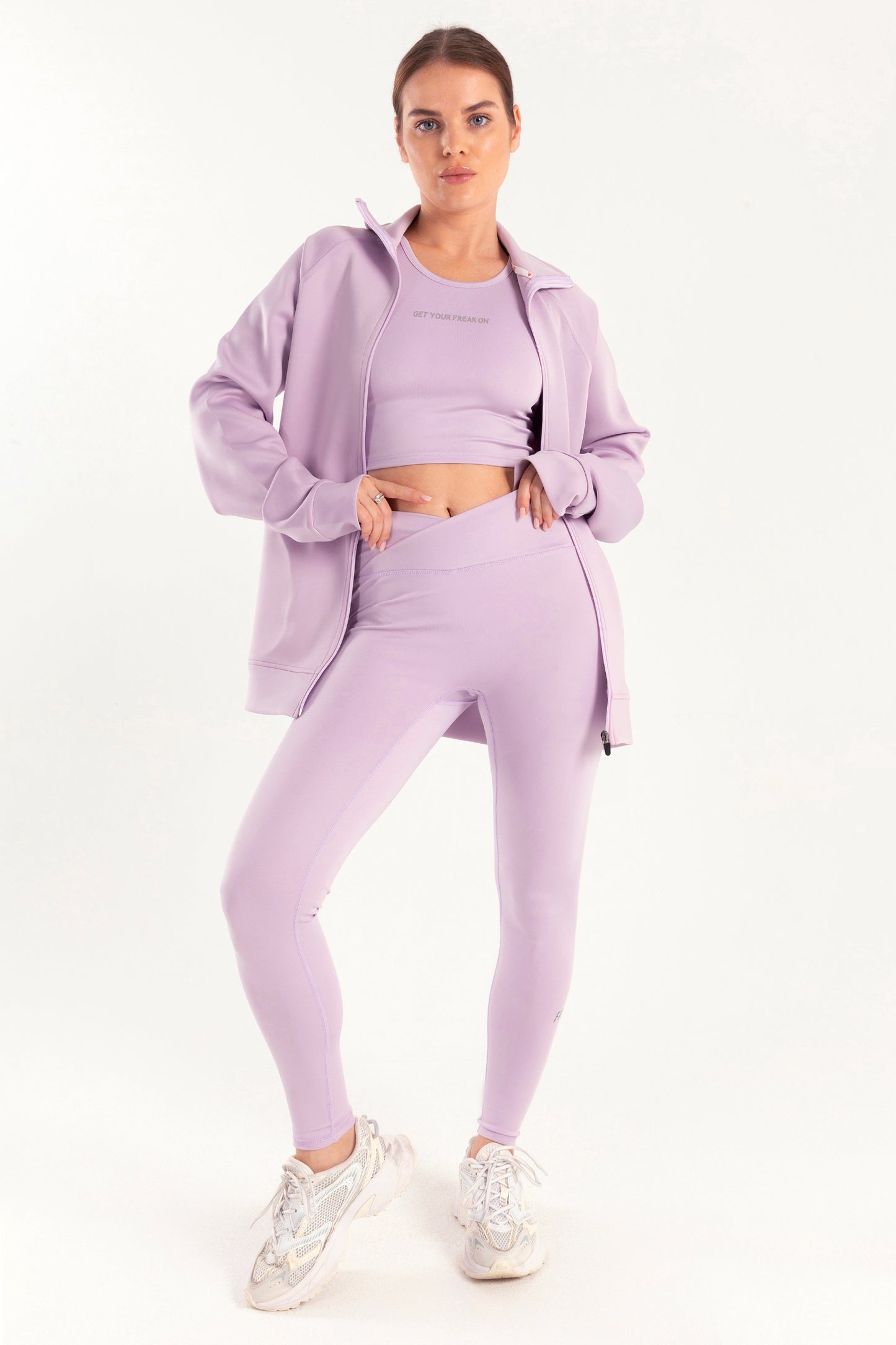 Hybrid Lilac Zip Jacket