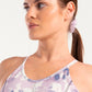 Colorblend Longline Printed Sports Bra - sports bras, support