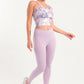 Colorblend Longline Printed Sports Bra - sports bras, support