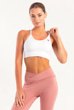 Hybrid White Core Sports Bra