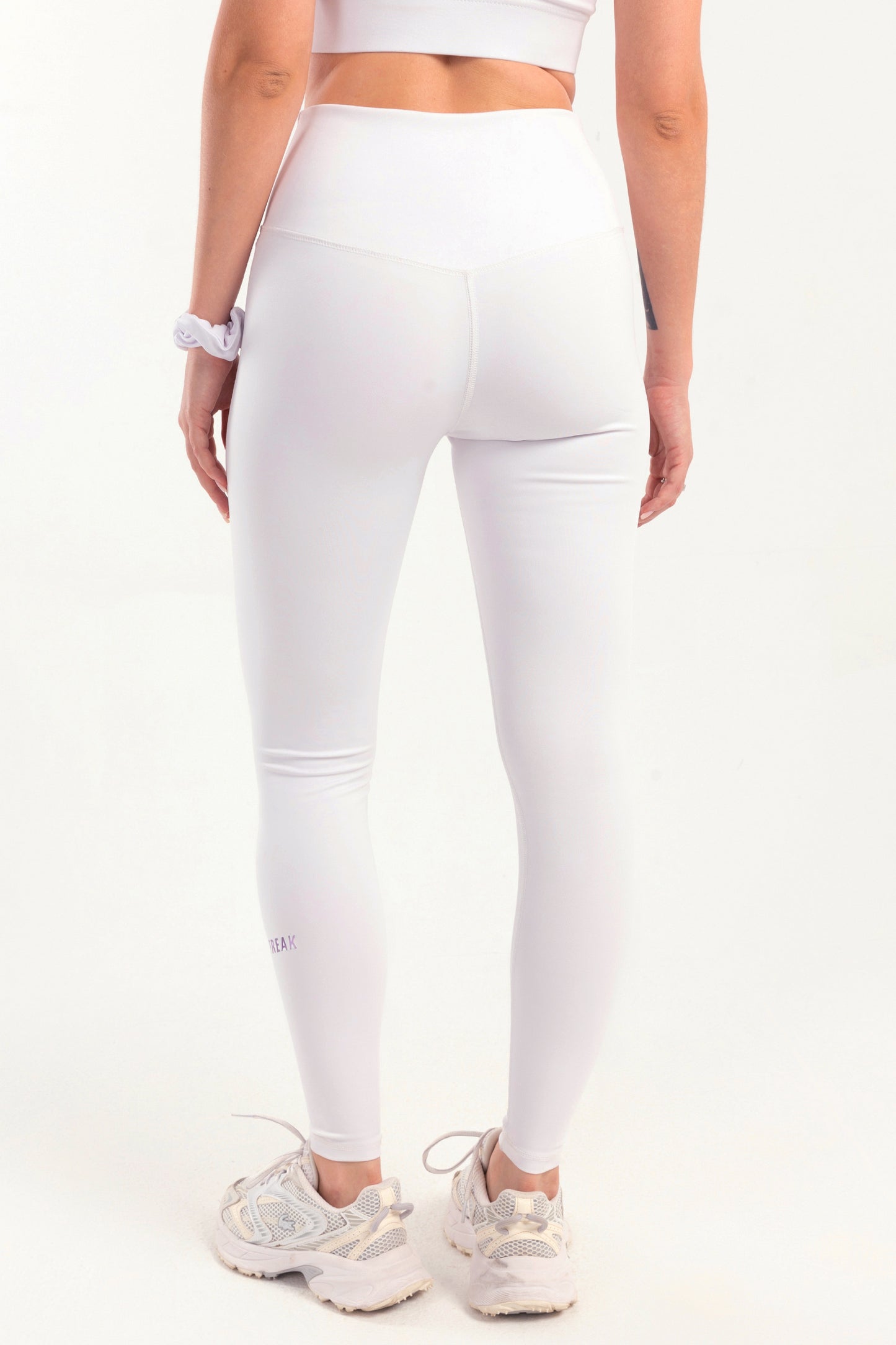 Hybrid White Cross Leggings