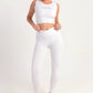 Hybrid White Edge Crop Top