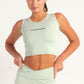 Hybrid Mint Edge Crop Top