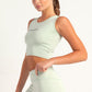 Hybrid Mint Edge Crop Top
