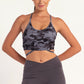 Smokecamo Back Mesh Printed Sports Bra