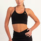 Hybrid Black Core Sports Bra