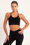 Hybrid Black Core Sports Bra